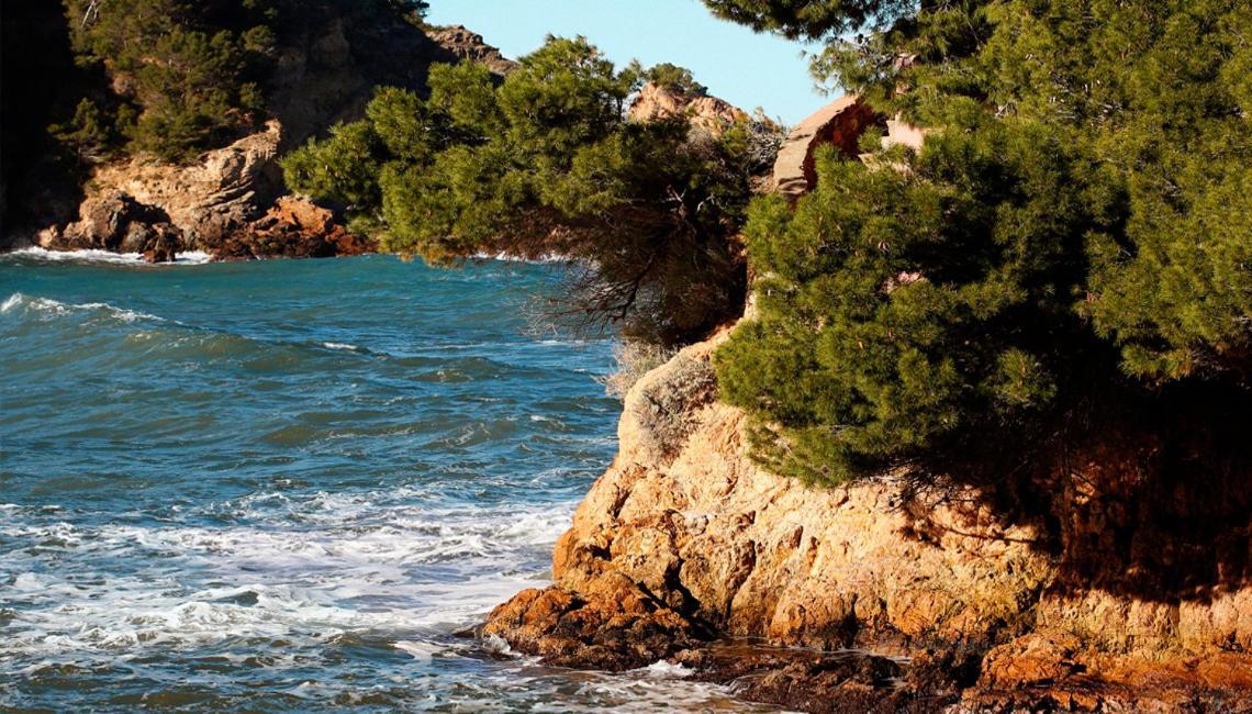Hostal Ses Negres Begur Bagian luar foto